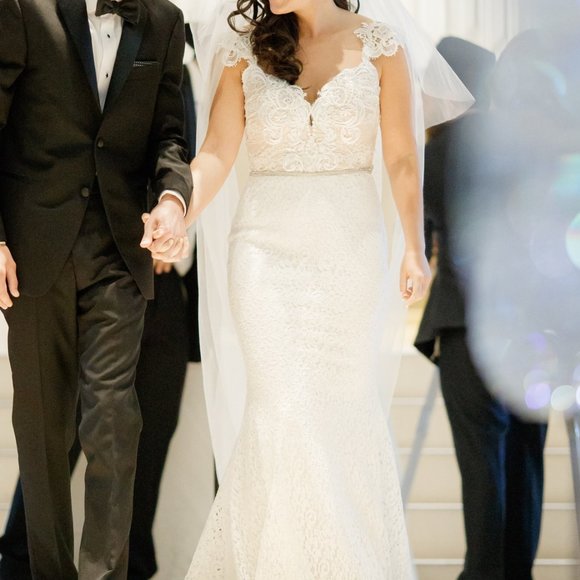 Wedding Dress - low back, spaghetti strap dress - Picture 10 of 16